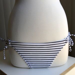 VS The Bow Bikini Striped Swimsuit Bottoms